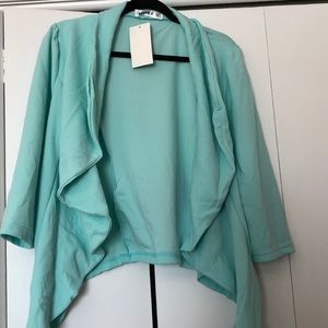 NWT Mint Cascade Front Blazer